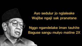 Syiir Tanpo Waton (Gus Dur), menyentuh hati