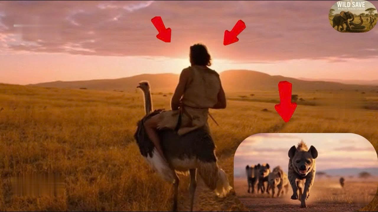 “No Weapons, No Mercy: Caveman vs Hyenas in a Deadly Chase” 