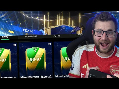 Видео: Mixed Version Player x10 Exchanges and TOTY Packs on FC Mobile!