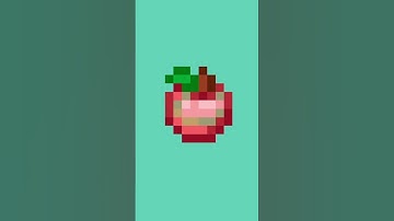 Pixel apple in procreate pocket #pixelart
