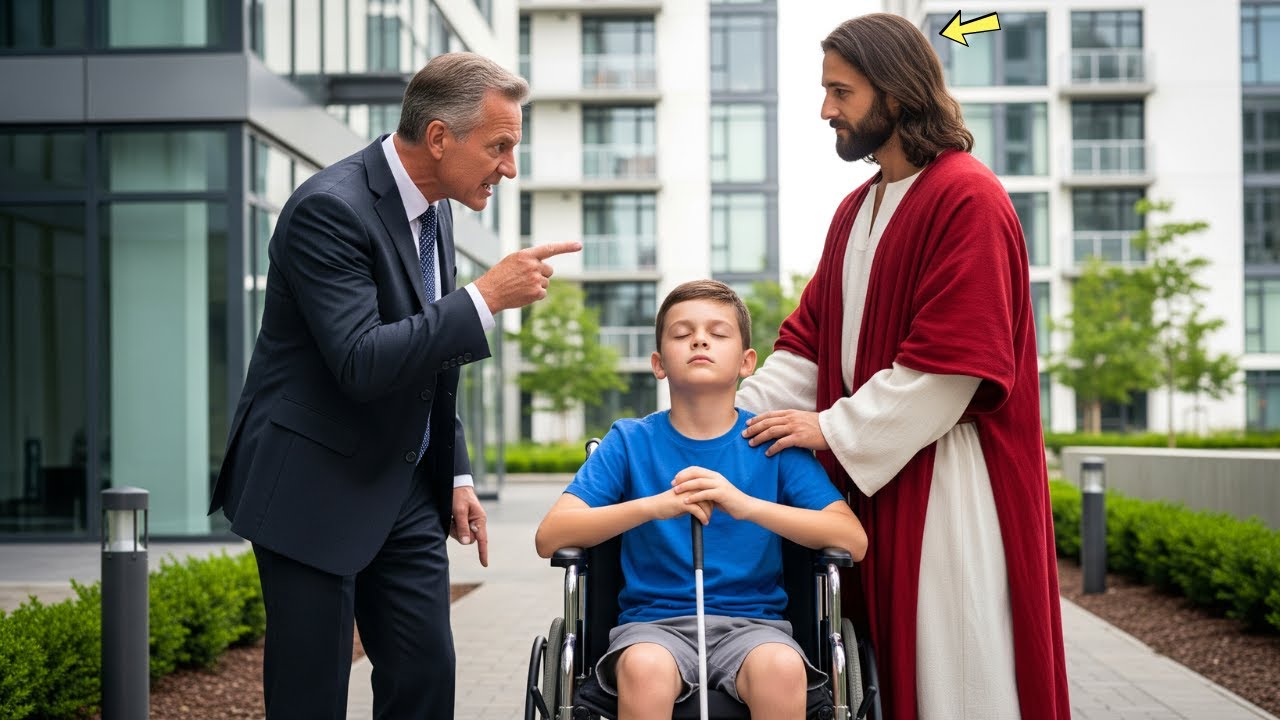 “Faça esse garotinho cego enxergar agora.” desafiou o milionário… até que Jesus tocou o rosto dele…