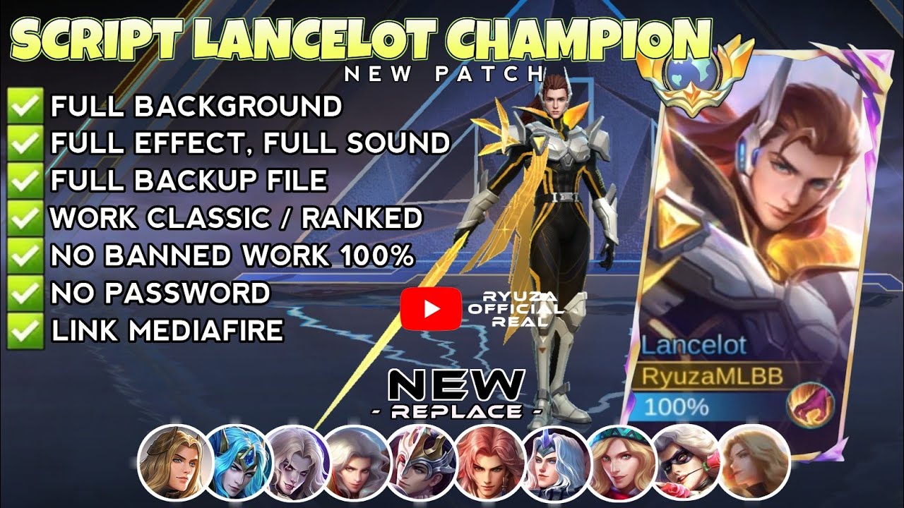 Script Skin Lancelot Champion - Bren Esports No Password | Full Effect Voice | Patch Terbaru 
