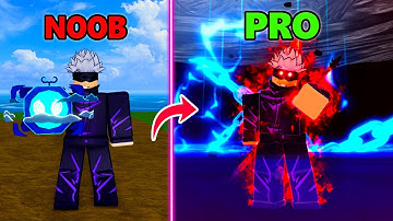 Noob to Pro with Gojo in Blox Fruits! Level 1 to Max Level