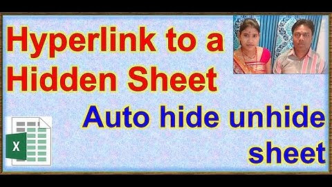 Hyper link for hidden sheet| How To Hyperlink to a Hidden Worksheet - Excel VBA |Excel |