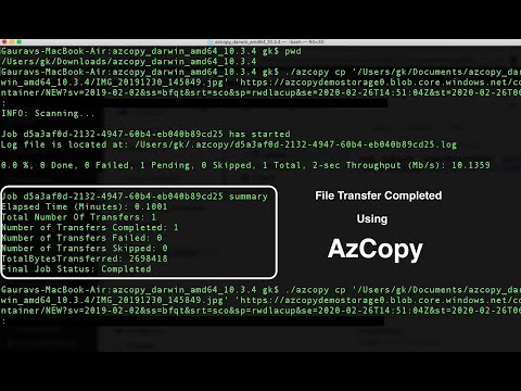 1. AzCopy | It's uses | Data Migration | AzCopy Practical Demo - ETL for Microsoft Azure