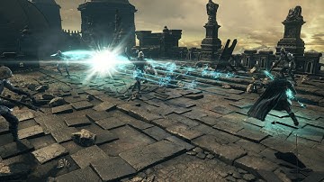 Dark Souls 3 Cinders Mod Sorcery Showcase - Soul Wave and Swift Soul Wave