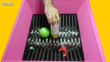 SHREDDER MACHINE! Shredding Hard and Soft Things! Oddly Satisfying, Relaxing Video #001