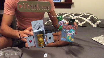 Eat It, Augmented Reality using Unity and Vuforia, Alice in wonderland theme