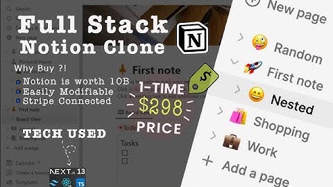 Full Stack Notion Clone (Stripe Connected)