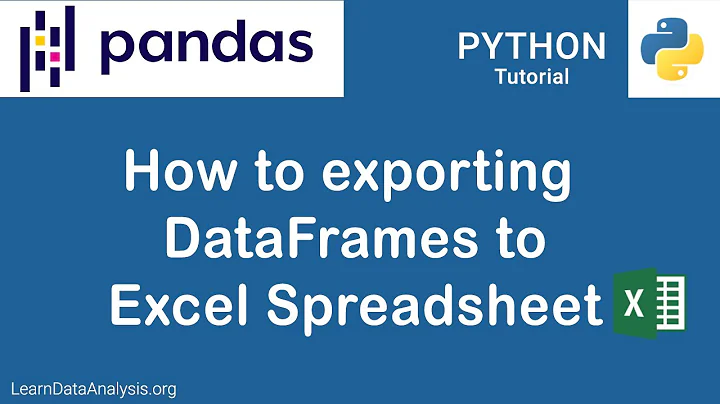 How to export Pandas' DataFrames to Excel | Pandas Tutorial