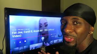 FAT JOE CARDI B ANUEL-YES reaction