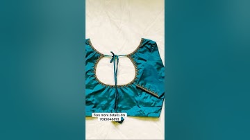 Simple aari work blouse design#shorts