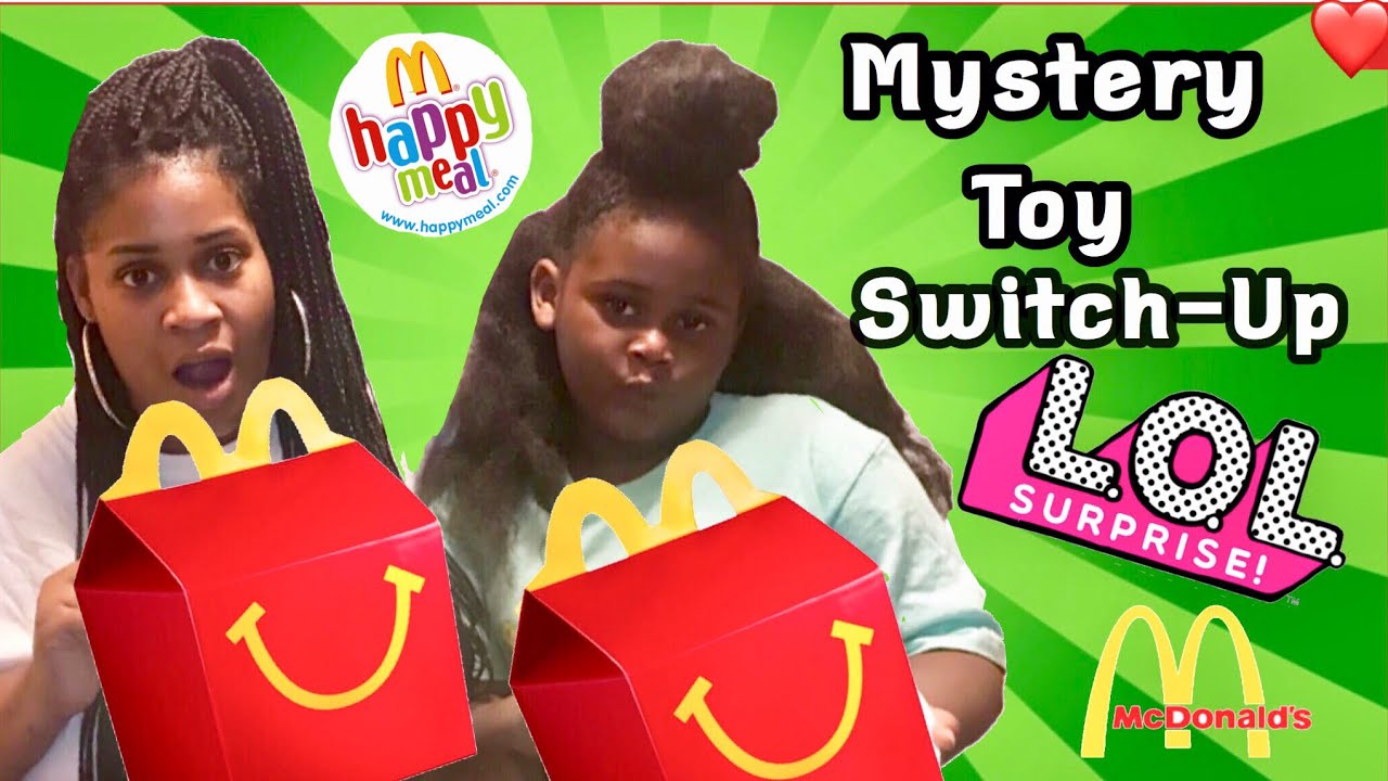 toysrus MCDONALD’S HAPPY MEAL MYSTERY TOY SWITCH UP CHALLENGE with L.O.L.Surprise Makeover Series!