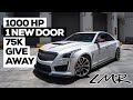 This 1000HP Cadillac JOINS the V-CLUB!! Dan gets a new door. 75K SUB GIVEAWAY!!