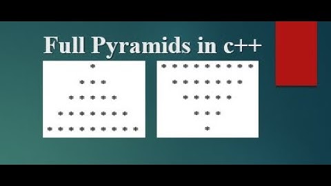 full pyramid using stars  in c++ | inverted pyramid in c++ | how to learn | UCP | in Urdu/Hindi