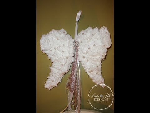 shabby chic coffee filter angel wing tutorial youtube