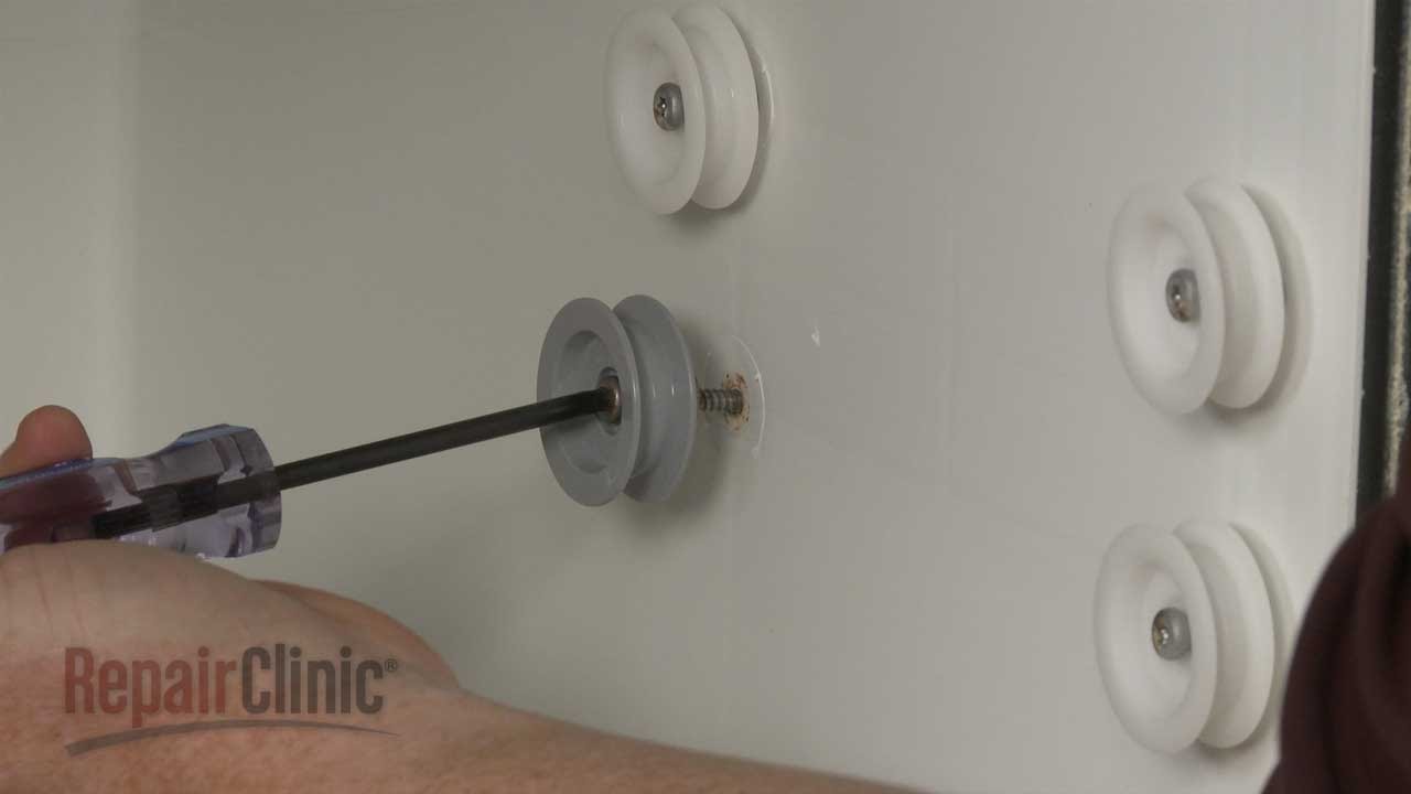 Kenmore Dishwasher Replace Dish Rack Support Roller 154333903 YouTube