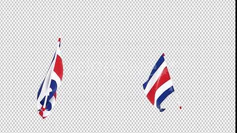 Flag Transition - Costa Rica | Motion Graphics - Envato elements