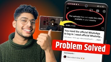 the uploader has not made this video available in your country. youtube fix 2025
