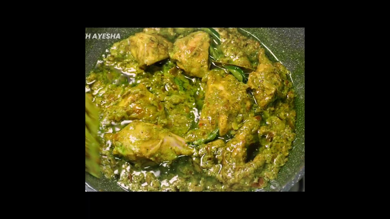 The Best Green Chicken Recipe (Hyderabadi Style) | Wedding Style Chicken Curry