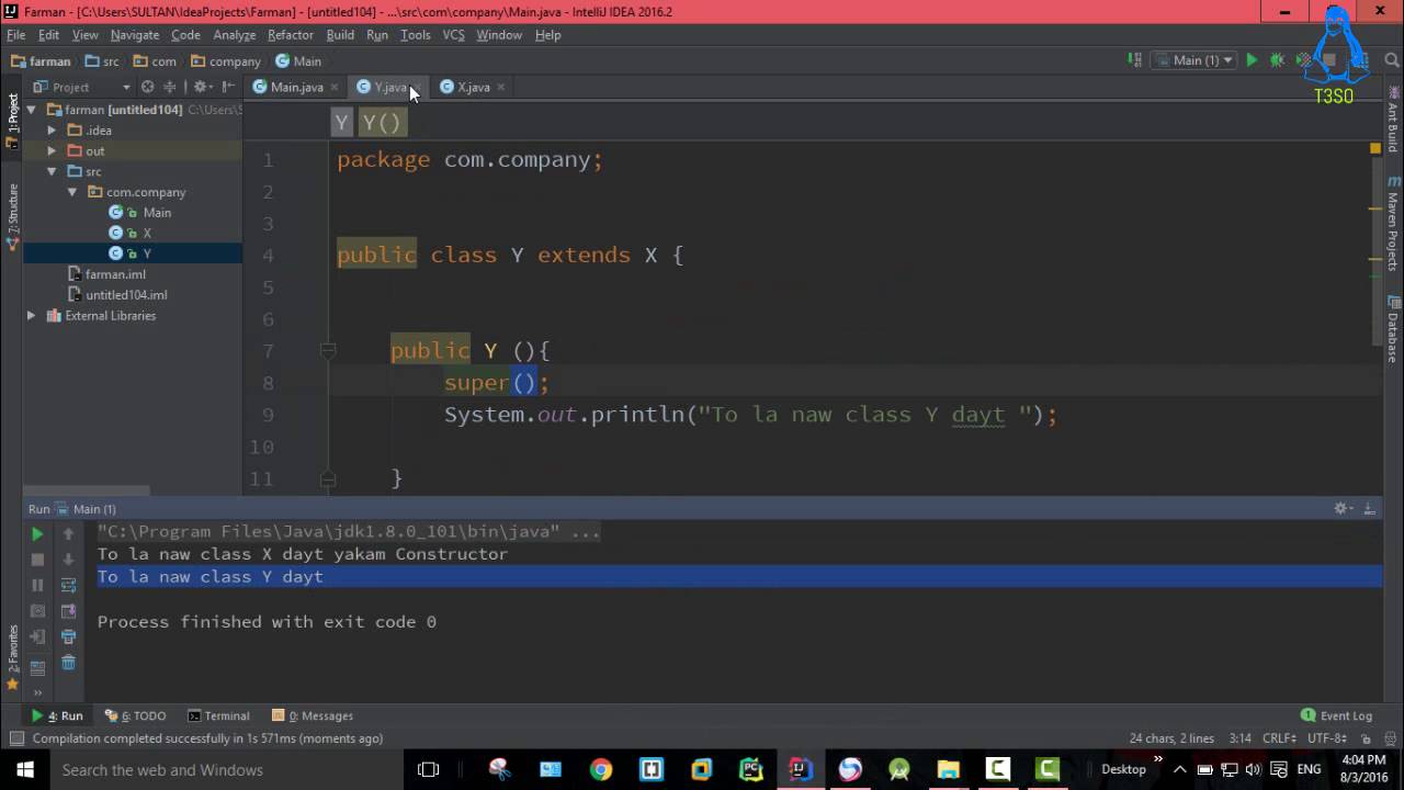 Java Object Oriented Programming 62 - Super with Constructors in Java ...
