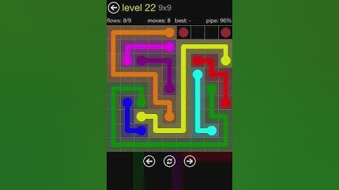 Flow 9x9 Walkthrough: Level 22 (Regular Pack)