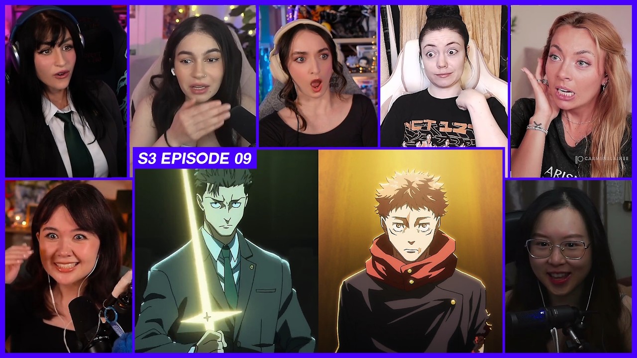 [GIRLS REACT] Yuji vs Higuruma | JJK Season 3 Ep 9 Girl Reaction Mashup