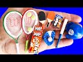 DIY MINIATURE GAMES AND SPORT EQUIPMENT REALISTIC HACKS AND CRAFTS FOR DOLLS !!! image