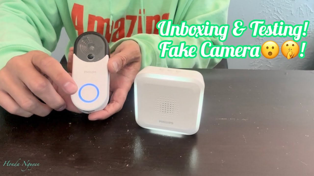 UNBOXING & TESTING OUT PHILIPS WIRELESS DOORBELL WITH FAKE CAMERA! MY REVIEW!
