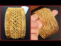 Sparkling 24 carat yellow gold latest bangles designs 20202021 gold hand jewelry ideas