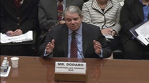 GAO: Comptroller General Testifies to U.S. House on GAO