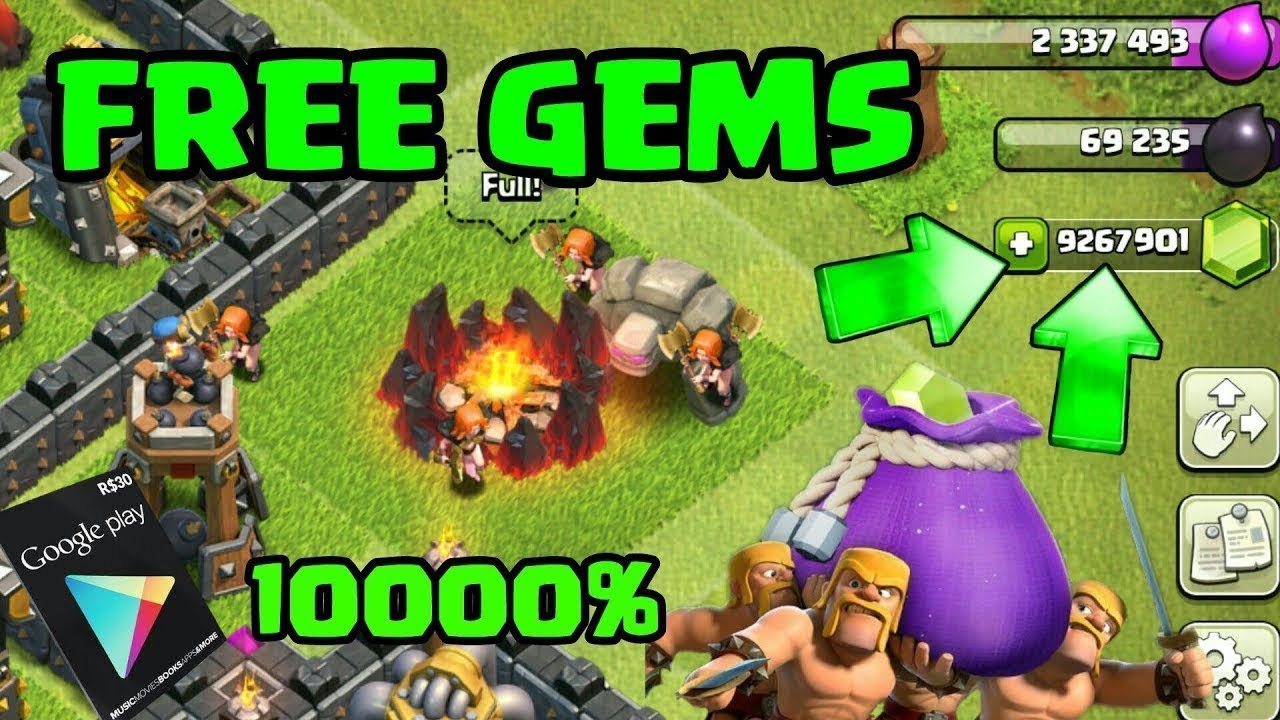 Clash of clans FREE 10000. . . gems? Achievements? ( Google play gift card ) sam1735 Clash of clans FREE 10000. . . gems? Achievements? ( Google play gift card ) sam1735 -