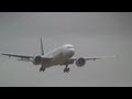 Storm!! Crosswind Landing at Narita R/W16R / 成田空港横風着陸シーン