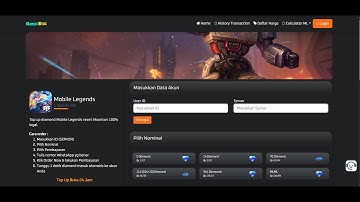 Source Code Website Top Up Games Gratis Tampilan Keren