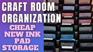 CRAFT ROOM ORGANIZATION Amazing AFFORDABLE Ink Pad Storage Tutorial  Lets get you Organized!