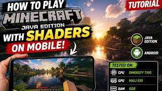 How to play Minecraft Java Edition on mobile with Shaders 🌅📱 | Android toturial