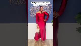 Red carpet event look for curvy ladies #shorts