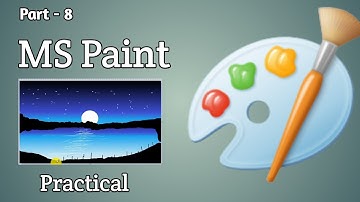 Ms Paint Program ||Drawing Art || Practical ||Computer Softwere ||Part - 8