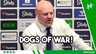 DOGS of WAR banner? I had that made! | Sean Dyche | Everton 3-0 Newcastle 😂