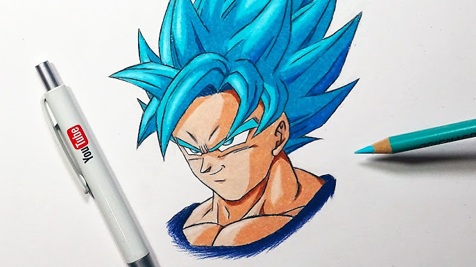 How To Draw Goku Super Saiyan 3 - Step By Step Tutorial! 