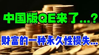 中国版QE 来了... ？财富的一种永久性损失...