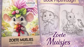 Zoete muisjes ✨ Book Flipthrough | KleurLab Coloring Book (het Kleurlab)