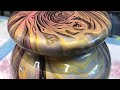 acrylic Ring pouring over a vase and adding some bling/ must see