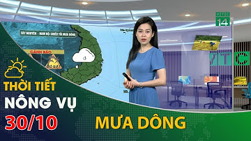 Thời tiết nông vụ 30/10/2021: Tây Nguyên và Nam Bộ chiều tối sẽ có mưa dông | VTC14