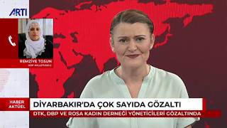 HDP Mv.Remziye Tosun Diyarbakır'da DTK, DBP ve Rosa Kadın Dernegi'ne gözaltıları değerlendiriyor Resimi