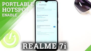 How to Activate Portable Hotspot in REALME 7i – Network Access Point