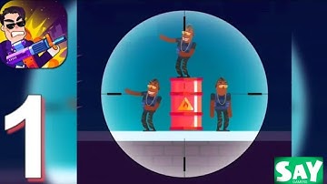 SNIPER PUZZLE ,PART 1, LEVEL 1 TO 50🔫 GAMEPLAY WALKTHROUGH 😨 IOS ANDROID