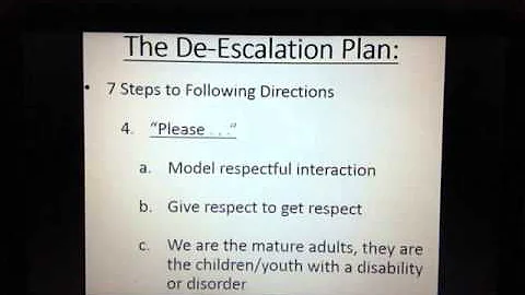 De-Escalation - 2