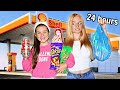 Eating only GAS STATION FOODS for 24 hours! | Family Fizz