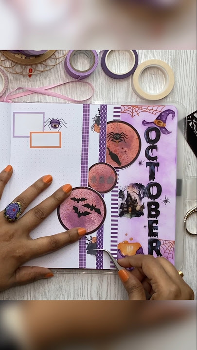 “Purple”💟💟/ Dutch door/ A & O creative journal/Simple Dutch door/ Distress oxide Tutorial / Oct 2024